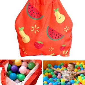 ✂️ SPRING SWEEP SALE Colorful Tote Bag Full of Ball Pit Play Balls - 100 Count